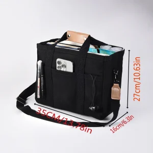 Canvas Multi-pocket Tote Bag