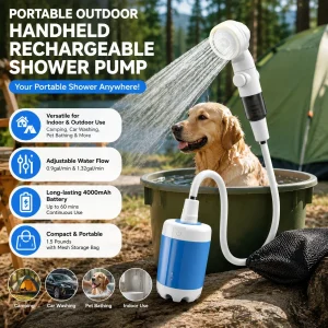 Portable Rechargeable Outdoor Shower for Dog