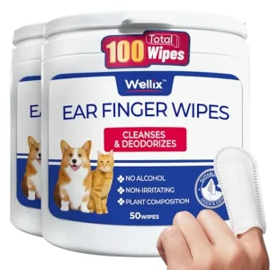 100count - Pure Chamomile Honeysuckle Dog Cleaning Finger Wipes